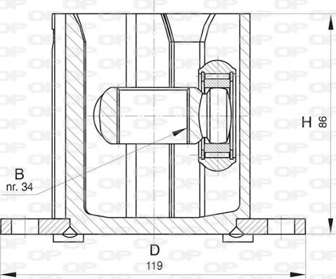 Open Parts CVJ5817.20 - Каре комплект, полуоска vvparts.bg