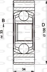 Open Parts CVJ5398.20 - Каре комплект, полуоска vvparts.bg