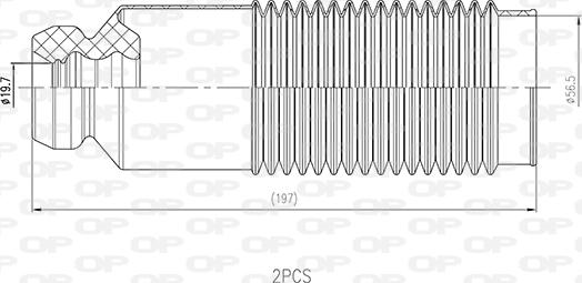 Open Parts DCK5110.02 - Ударен тампон, окачване (ресьори) vvparts.bg