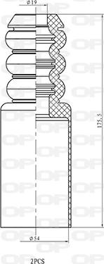 Open Parts DCK5111.02 - Ударен тампон, окачване (ресьори) vvparts.bg