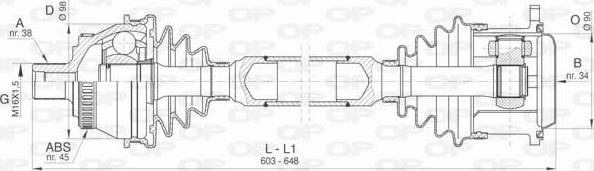 Open Parts DRS6404.00 - Полуоска vvparts.bg