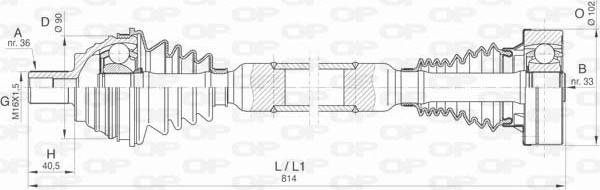 Open Parts DRS6419.00 - Полуоска vvparts.bg