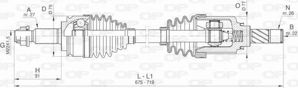 Open Parts DRS6417.00 - Полуоска vvparts.bg