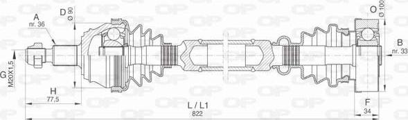 Open Parts DRS6423.00 - Полуоска vvparts.bg