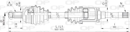 Open Parts DRS6394.00 - Полуоска vvparts.bg