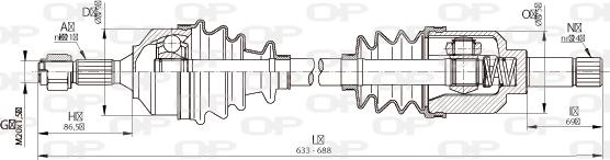 Open Parts DRS6336.00 - Полуоска vvparts.bg