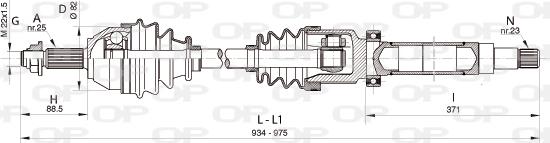 Open Parts DRS6322.00 - Полуоска vvparts.bg