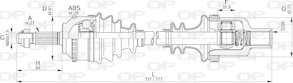 Open Parts DRS6299.00 - Полуоска vvparts.bg