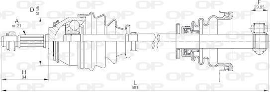 Open Parts DRS6263.00 - Полуоска vvparts.bg