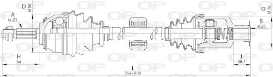 Open Parts DRS6262.00 - Полуоска vvparts.bg