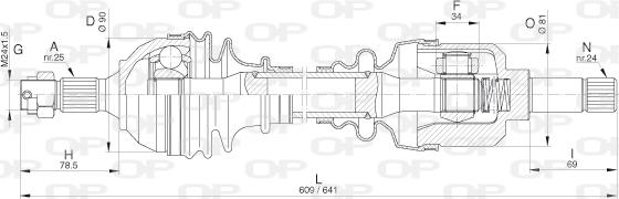 Open Parts DRS6281.00 - Полуоска vvparts.bg