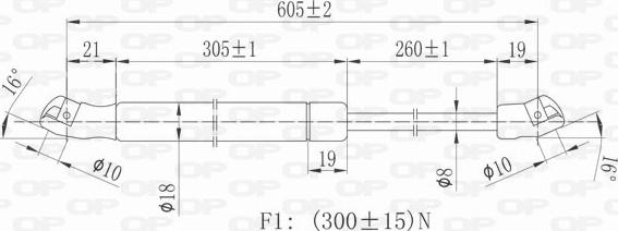 Open Parts GSR6356.00 - Газов амортисьор, багажно / товарно пространство vvparts.bg