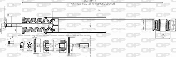 Open Parts SAB8497.32 - Амортисьор vvparts.bg