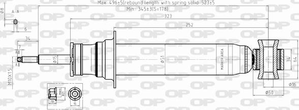 Open Parts SAB8405.31 - Амортисьор vvparts.bg