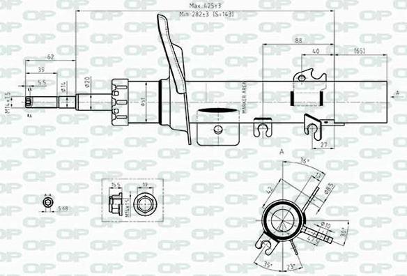 Open Parts SAB8417.31 - Амортисьор vvparts.bg