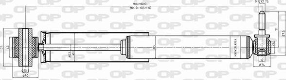 Open Parts SAB8429.32 - Амортисьор vvparts.bg