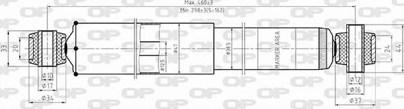 Open Parts SAB8599.32 - Амортисьор vvparts.bg