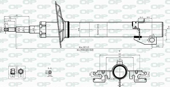 Open Parts SAB8541.31 - Амортисьор vvparts.bg