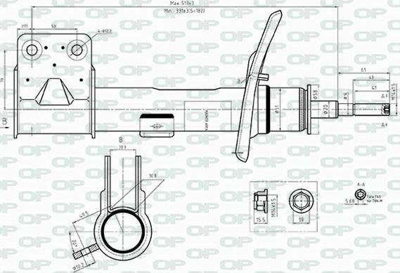 Open Parts SAB8542.31 - Амортисьор vvparts.bg