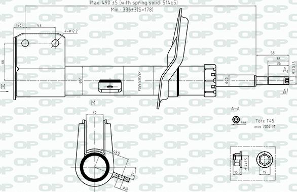 Open Parts SAB8556.31 - Амортисьор vvparts.bg