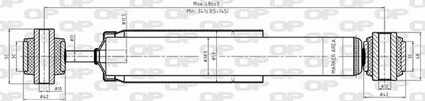 Open Parts SAB8566.32 - Амортисьор vvparts.bg