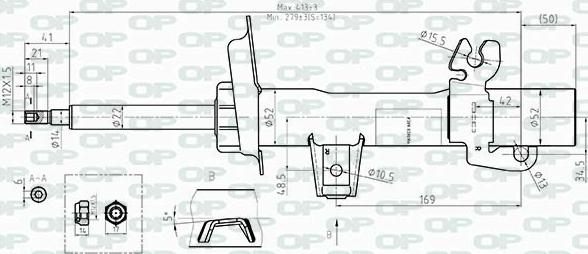 Open Parts SAB8509.31 - Амортисьор vvparts.bg