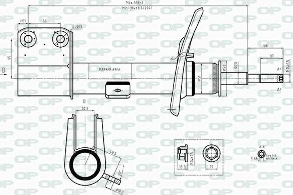 Open Parts SAB8506.31 - Амортисьор vvparts.bg