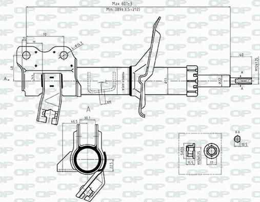 Open Parts SAB8507.32 - Амортисьор vvparts.bg