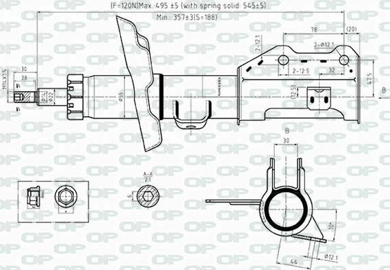 Open Parts SAB8518.31 - Амортисьор vvparts.bg