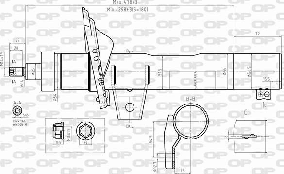 Open Parts SAB8589.31 - Амортисьор vvparts.bg