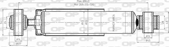 Open Parts SAB8583.32 - Амортисьор vvparts.bg