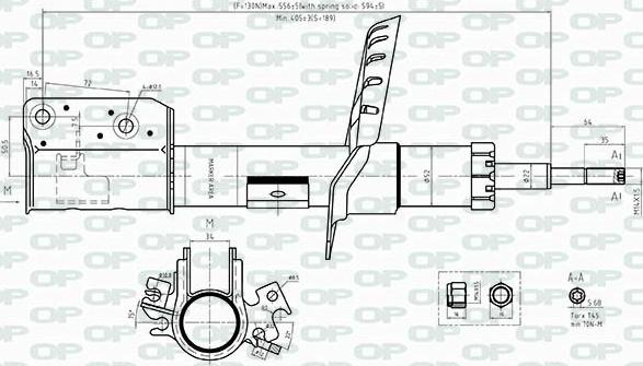 Open Parts SAB8524.31 - Амортисьор vvparts.bg