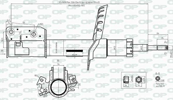 Open Parts SAB8525.31 - Амортисьор vvparts.bg