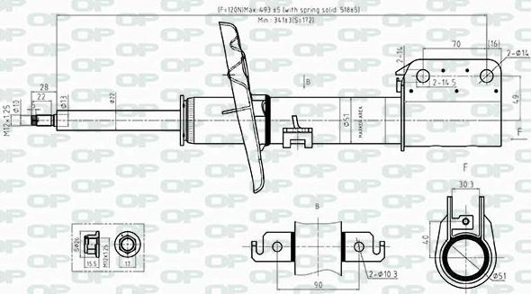 Open Parts SAB8522.31 - Амортисьор vvparts.bg