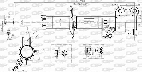 Open Parts SAB8575.31 - Амортисьор vvparts.bg