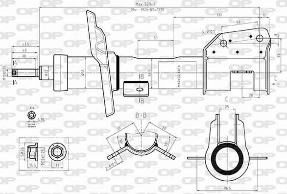 Open Parts SAB8576.31 - Амортисьор vvparts.bg