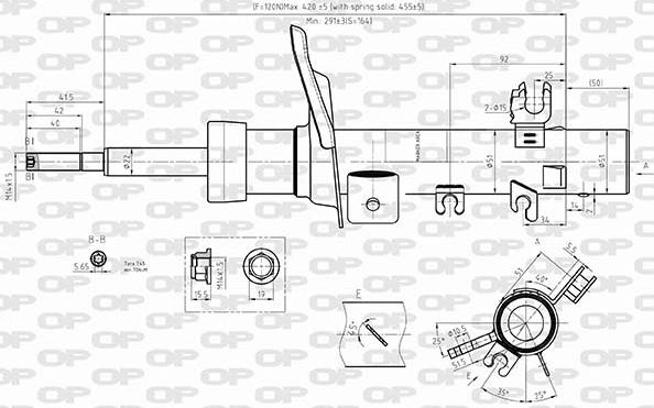 Open Parts SAB8578.31 - Амортисьор vvparts.bg