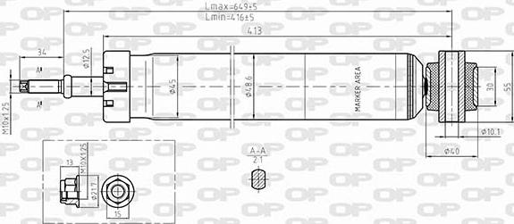 Open Parts SAB8652.32 - Амортисьор vvparts.bg