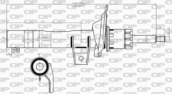 Open Parts SAB8609.31 - Амортисьор vvparts.bg