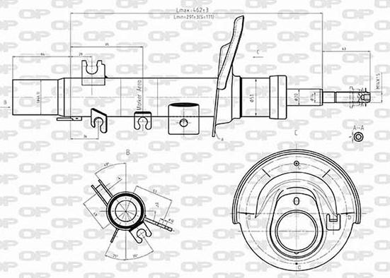 Open Parts SAB8600.31 - Амортисьор vvparts.bg