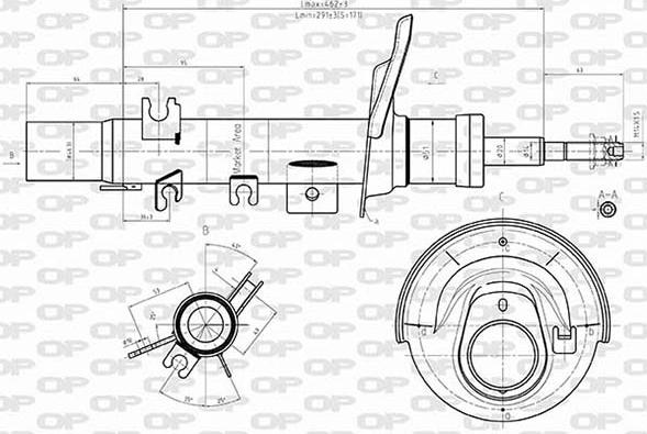 Open Parts SAB8601.31 - Амортисьор vvparts.bg