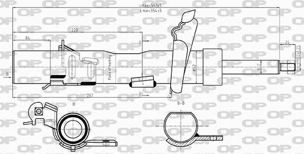 Open Parts SAB8608.31 - Амортисьор vvparts.bg