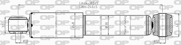 Open Parts SAB8613.32 - Амортисьор vvparts.bg