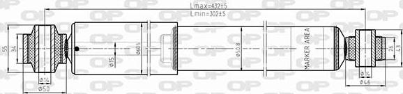 Open Parts SAB8626.32 - Амортисьор vvparts.bg