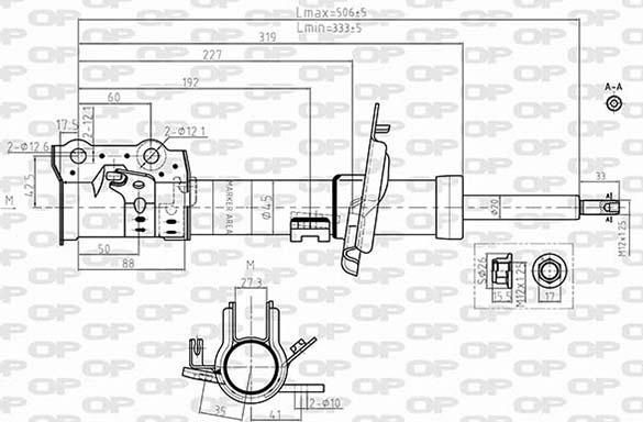 Open Parts SAB8620.31 - Амортисьор vvparts.bg