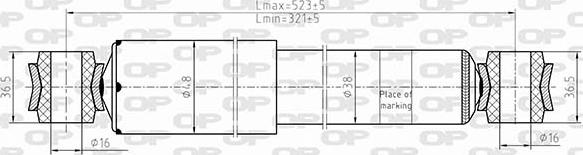 Open Parts SAB8623.32 - Амортисьор vvparts.bg