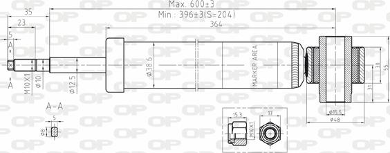 Open Parts SAB8094.32 - Амортисьор vvparts.bg