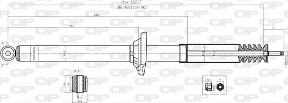 Open Parts SAB8048.32 - Амортисьор vvparts.bg