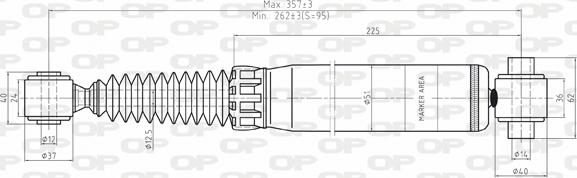 Open Parts SAB8043.32 - Амортисьор vvparts.bg