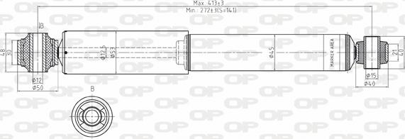 Open Parts SAB8059.32 - Амортисьор vvparts.bg